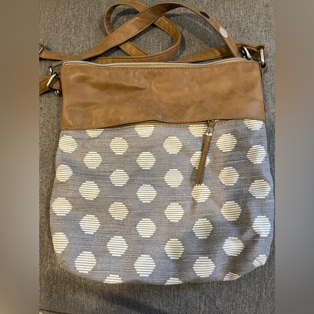 Relic Crossbody bag with dots.